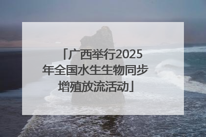 广西举行2025年全国水生生物同步增殖放流活动