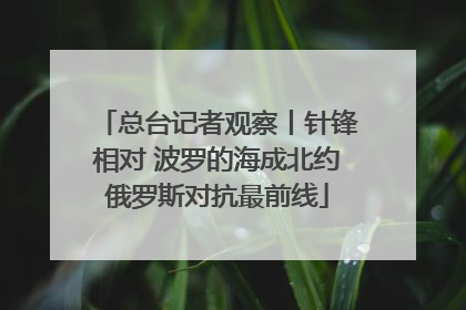 总台记者观察丨针锋相对 波罗的海成北约俄罗斯对抗最前线