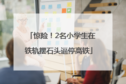 惊险！2名小学生在铁轨摆石头逼停高铁