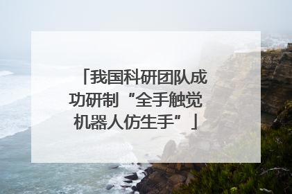 我国科研团队成功研制“全手触觉机器人仿生手”