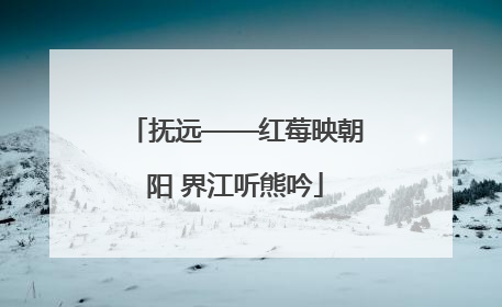 抚远——红莓映朝阳 界江听熊吟