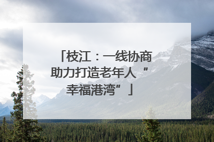 枝江：一线协商助力打造老年人“幸福港湾”