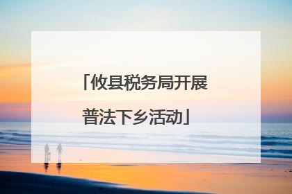 攸县税务局开展普法下乡活动