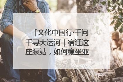 文化中国行·千问千寻大运河｜宿迁这座泵站，如何稳坐亚洲第一宝座？