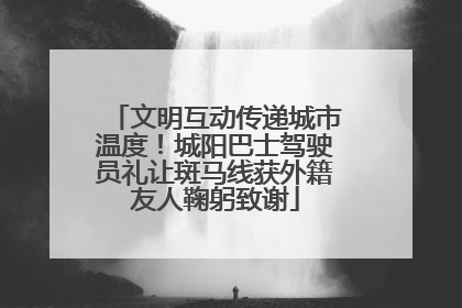 文明互动传递城市温度！城阳巴士驾驶员礼让斑马线获外籍友人鞠躬致谢