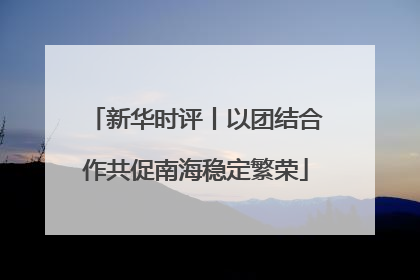 新华时评丨以团结合作共促南海稳定繁荣