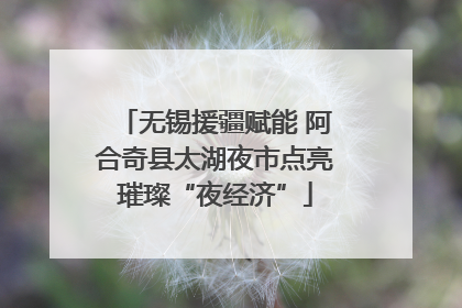 无锡援疆赋能 阿合奇县太湖夜市点亮璀璨“夜经济”