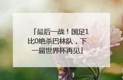 最后一战！国足1比0绝杀巴林队，下一届世界杯再见