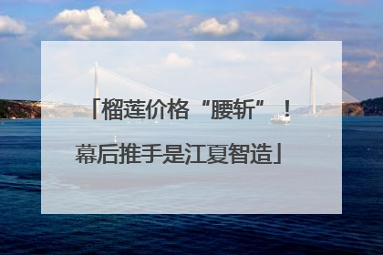 榴莲价格“腰斩”！幕后推手是江夏智造