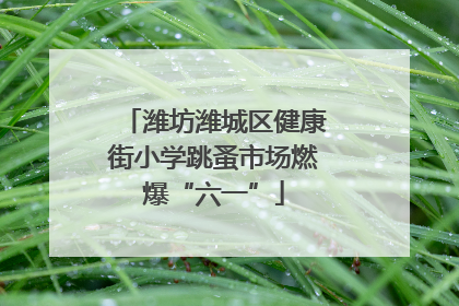 潍坊潍城区健康街小学跳蚤市场燃爆“六一”
