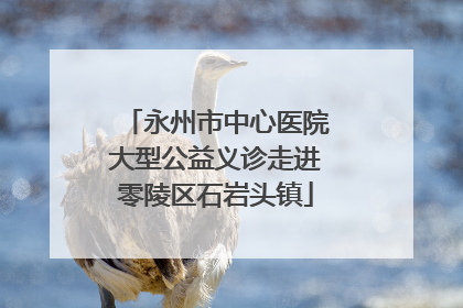 永州市中心医院大型公益义诊走进零陵区石岩头镇