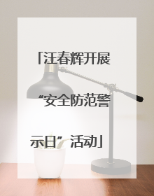 汪春辉开展“安全防范警示日”活动