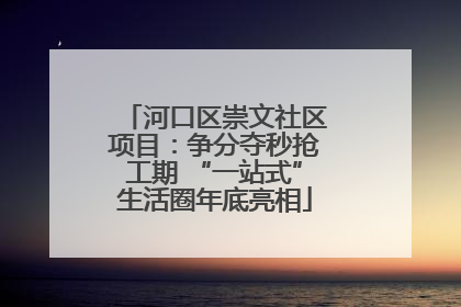 河口区崇文社区项目：争分夺秒抢工期 “一站式”生活圈年底亮相