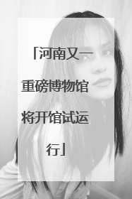 河南又一重磅博物馆将开馆试运行