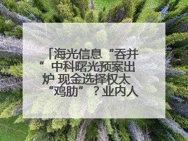 海光信息“吞并”中科曙光预案出炉 现金选择权太“鸡肋”？业内人士：企业不想大量现金流出