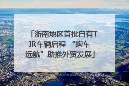 浙南地区首批自有TIR车辆启程 “购车远航”助推外贸发展