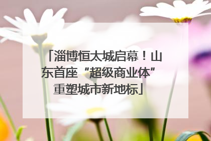 淄博恒太城启幕！山东首座“超级商业体”重塑城市新地标