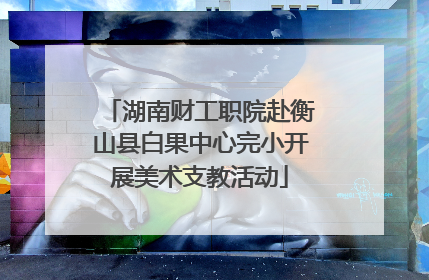 湖南财工职院赴衡山县白果中心完小开展美术支教活动