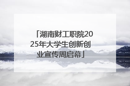 湖南财工职院2025年大学生创新创业宣传周启幕