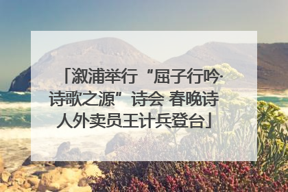 溆浦举行“屈子行吟·诗歌之源”诗会 春晚诗人外卖员王计兵登台