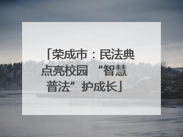 荣成市：民法典点亮校园 “智慧普法”护成长