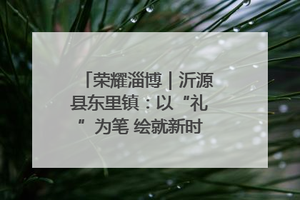 荣耀淄博｜沂源县东里镇：以“礼”为笔 绘就新时代乡风文明画卷