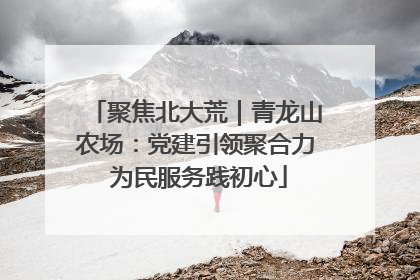 聚焦北大荒｜青龙山农场：党建引领聚合力 为民服务践初心