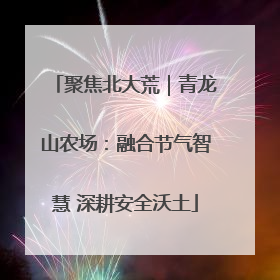 聚焦北大荒｜青龙山农场：融合节气智慧 深耕安全沃土