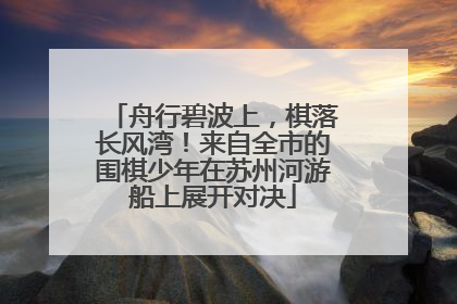 舟行碧波上，棋落长风湾！来自全市的围棋少年在苏州河游船上展开对决