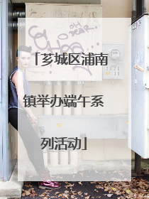 芗城区浦南镇举办端午系列活动