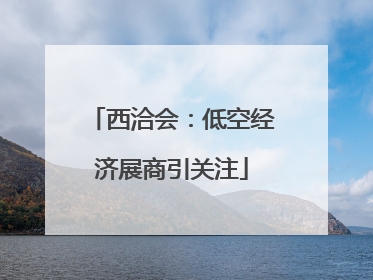 西洽会：低空经济展商引关注