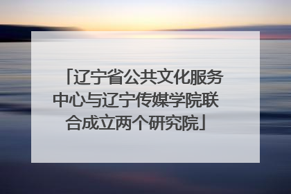 辽宁省公共文化服务中心与辽宁传媒学院联合成立两个研究院