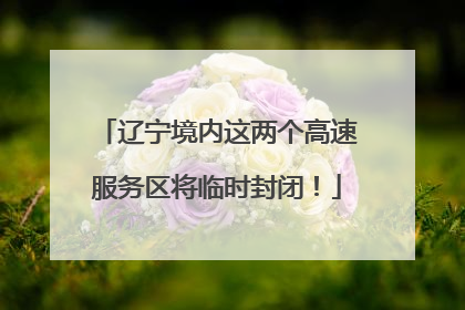 辽宁境内这两个高速服务区将临时封闭！