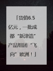 货值6.5亿元，一批成都“新津造”产品组团“飞向”欧洲！