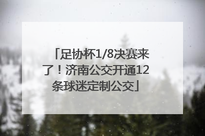 足协杯1/8决赛来了！济南公交开通12条球迷定制公交