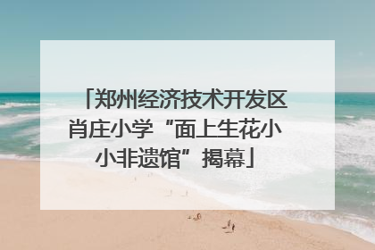 郑州经济技术开发区肖庄小学“面上生花小小非遗馆”揭幕