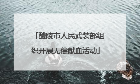 醴陵市人民武装部组织开展无偿献血活动