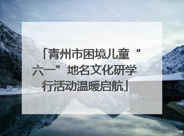 青州市困境儿童“六一”地名文化研学行活动温暖启航