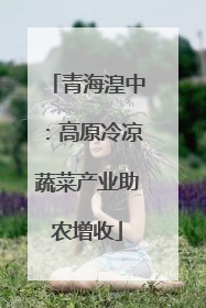 青海湟中：高原冷凉蔬菜产业助农增收