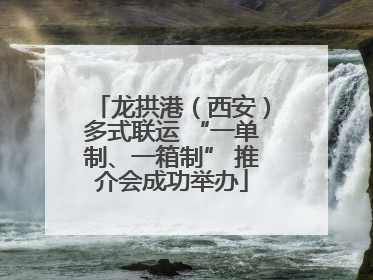 龙拱港（西安）多式联运 “一单制、一箱制” 推介会成功举办
