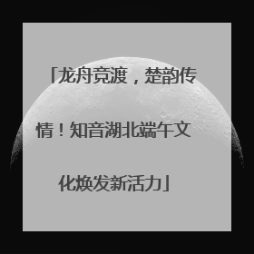 龙舟竞渡，楚韵传情！知音湖北端午文化焕发新活力