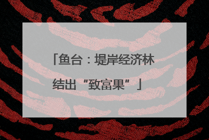鱼台：堤岸经济林结出“致富果”