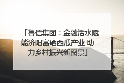 鲁信集团：金融活水赋能济阳富硒西瓜产业 助力乡村振兴新图景