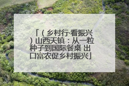 （乡村行·看振兴）山西天镇：从一粒种子到国际餐桌 出口富农促乡村振兴