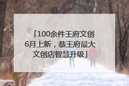 100余件王府文创6月上新，恭王府最大文创店智慧升级