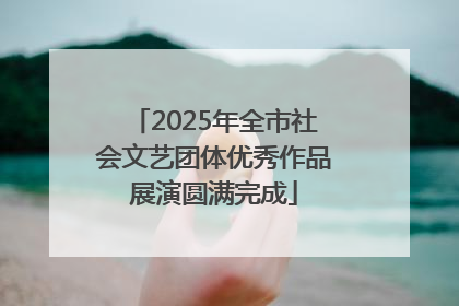 2025年全市社会文艺团体优秀作品展演圆满完成