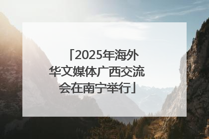 2025年海外华文媒体广西交流会在南宁举行
