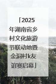 2025年湖南省乡村文化旅游节联动地暨金洞村k友谊赛启幕