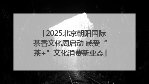 2025北京朝阳国际茶香文化周启动 感受“茶+”文化消费新业态