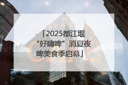 2025都江堰“好嗨啤”消夏夜啤美食季启幕